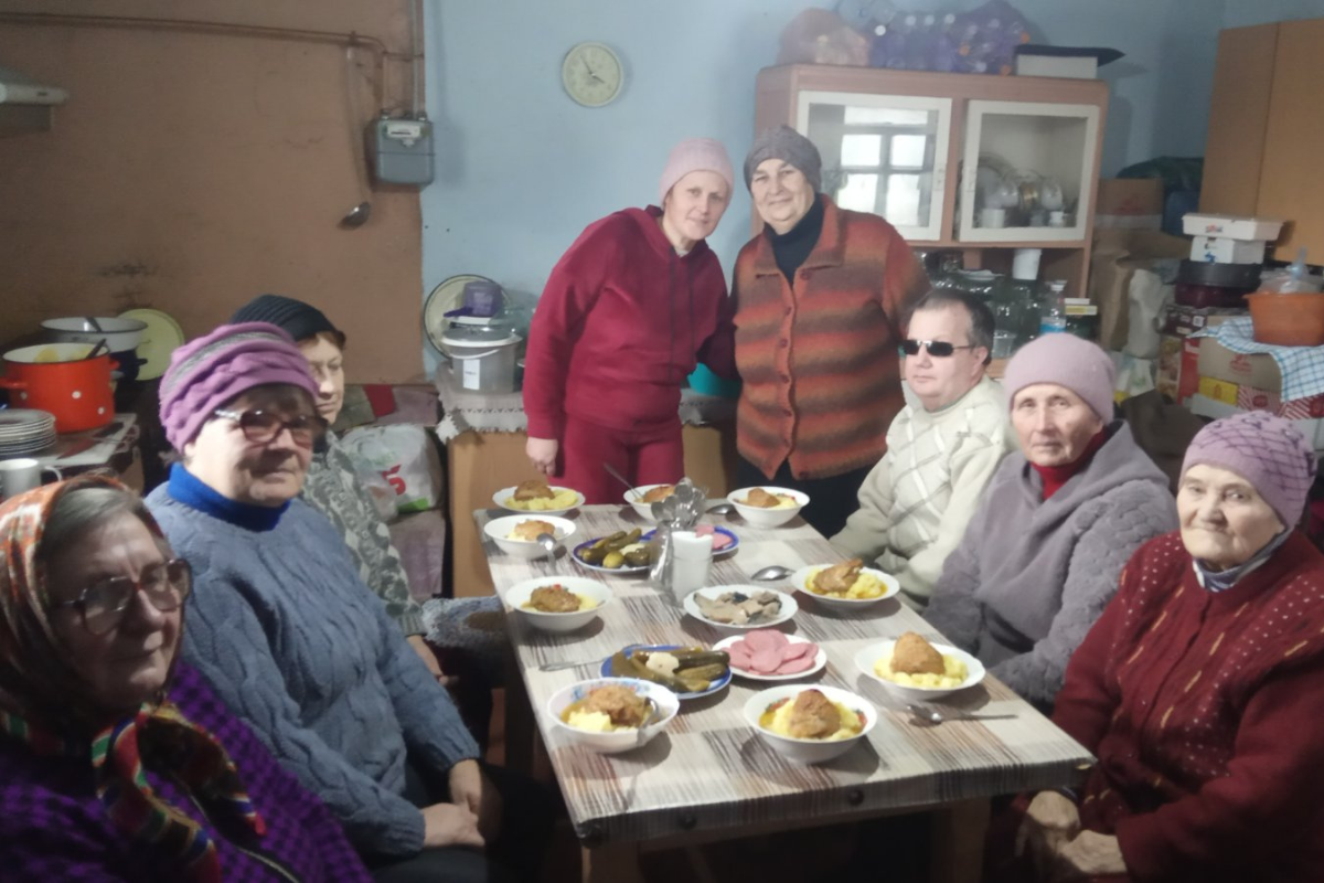 Обід для вдів с. Лобойківка / Lunch for widows in Loboykivka